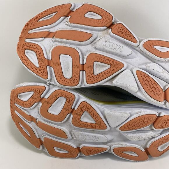 Hoka One One Bondi 8 Running Shoes Womens Size 10.5 B Summer Song Blue Yellow - Picture 10 of 11